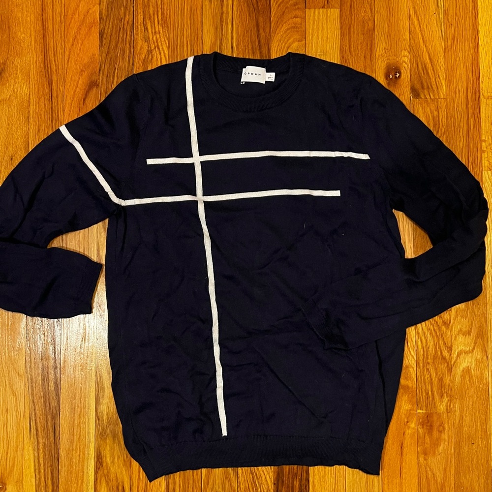 Top man slim fit mens sweater